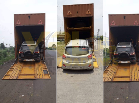 Car Transportation with Car Carrier by VRL Packers and Movers Hyderabad